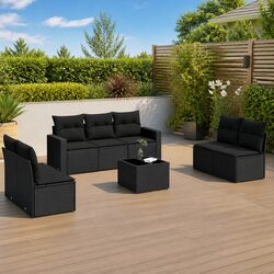 Transform Your Outdoor Space with this 8-Piece Sofa Set