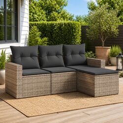 Enhance Your Outdoor Living with a 4 Piece Garden Sofa Set