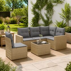 Transform Your Space with 6-Piece Garden Sofa Set