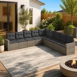 Transform Your Outdoor Space with a 9 Piece Sofa Set