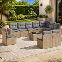 Transform Your Outdoor Space with this 11-Piece Sofa Set