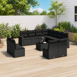 Enhance Your Outdoor Space with 12 Piece Rattan Sofa Set