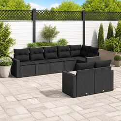Elevate Your Outdoor Space with This Black Sectional Sofa Set