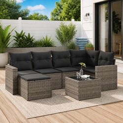 Enhance Your Outdoor Space with 7-Piece Garden Sofa Set