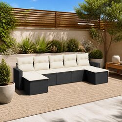 Enhance Your Outdoors with This 7 Piece Sectional Sofa Set