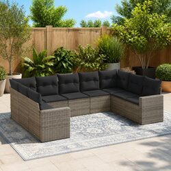 Transform Your Outdoor Space with This 9-Piece Sofa Set