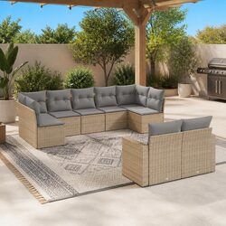 Enhance Your Outdoor Space with a 9-Piece Sofa Set