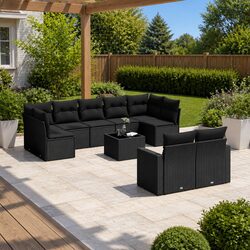 Transform Your Outdoor Space with 10-Piece Sofa Set
