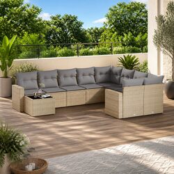 Transform Your Outdoor Space with 10-Piece Sofa Set