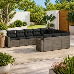 Enhance Your Garden with a 10-Piece Outdoor Sofa Set