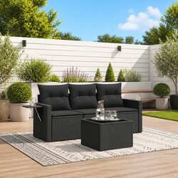 Elevate Your Outdoor Experience with This 4-Piece Sofa Set