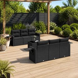 Stylish 7 Piece Outdoor Sofa Set with Cushions