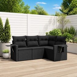 Elevate Your Outdoor Space with This Black Sofa Set