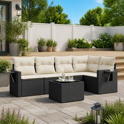 Transform Your Outdoor Space with a 6 Piece Garden Sofa Set