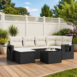7 Piece Modular Outdoor Sofa Set for Enhanced Living Spaces