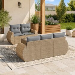 Elevate Your Outdoor Living with a 6-Piece Garden Sofa Set