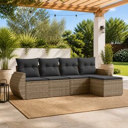 Enhance Your Outdoor Space with 5-Piece Garden Sofa Set