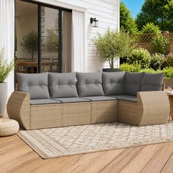 Elevate Your Outdoors with This 5 Piece Garden Sofa Set