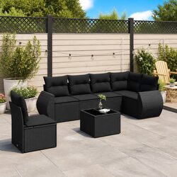 Comfortable 7 Piece Garden Sofa Set for Outdoor Living