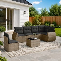 Transform Your Outdoor Space with Our 7 Piece Sofa Set
