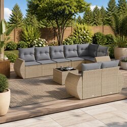 Stylish 9-Piece Outdoor Sofa Set for Your Patio