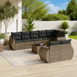 Enhance Your Outdoor Experience with This 9-Piece Sofa Set