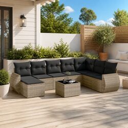 Elevate Your Outdoor Space with 9-Piece Garden Sofa Set