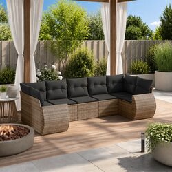 Stylish Grey Modular Garden Sofa Set for Outdoor Relaxation