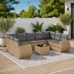Transform Your Outdoor Space with This 10 Piece Sofa Set