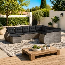 Elevate Your Outdoor Space with a 10-Piece Garden Sofa Set