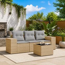 Enhance Your Patio with This 4-Piece Garden Sofa Set