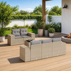 Outdoor 6-Piece Sofa Set for a Cozy Backyard Lounge