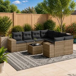Stylish 9-Piece Outdoor Sofa Set for Entertaining