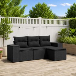 Transform Your Outdoor Space with this 4-Piece Sofa Set