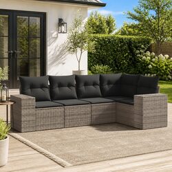 Enhance Your Outdoor Space with 5-Piece Garden Sofa Set
