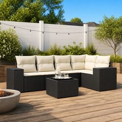 Outdoor Lounge 6-Piece Sofa Set for Family Enjoyment