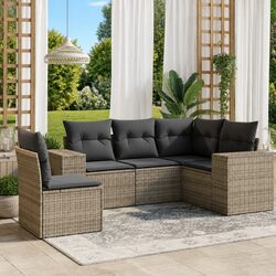 5 Piece Modular Garden Sofa Set for Outdoor Comfort