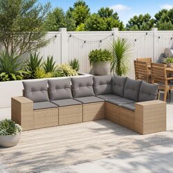 Transform Your Outdoor Space with 6-Piece Sofa Set