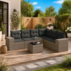 Transform Your Outdoor Space with This 7-Piece Sofa Set