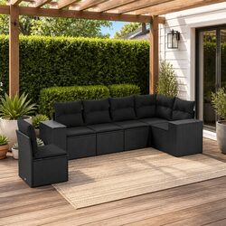 Transform Your Outdoor Space with this 6-Piece Sofa Set