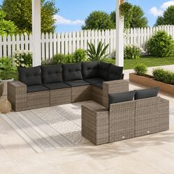 Enhance Your Outdoor Space with a 7 Piece Grey Sofa Set