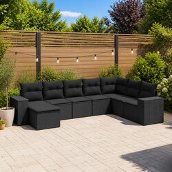 Enhance Your Patio with This 8-Piece Garden Sofa Set