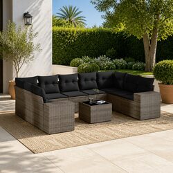 Transform Your Outdoor Space with This 10 Piece Sofa Set