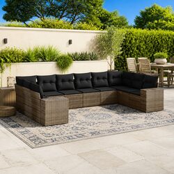 Transform Your Outdoors with 10-Piece Garden Sofa Set