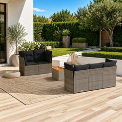 Transform Your Outdoor Space with 6-Piece Garden Sofa Set