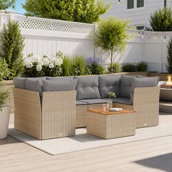 Transform Your Outdoor Space with This 7 Piece Garden Sofa Set