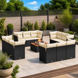 Enhance Your Outdoor Living with 13 Piece Sofa Set