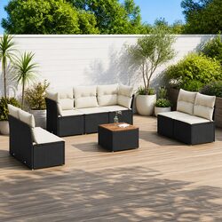Transform Your Patio with This 8-Piece Garden Sofa Set