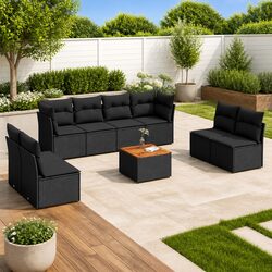 Transform Your Outdoor Area with a 9 Piece Sofa Set