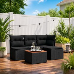 Enhance Your Patio with a 5 Piece Garden Sofa Set